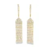 Diamond Tassel Dangle Earrings