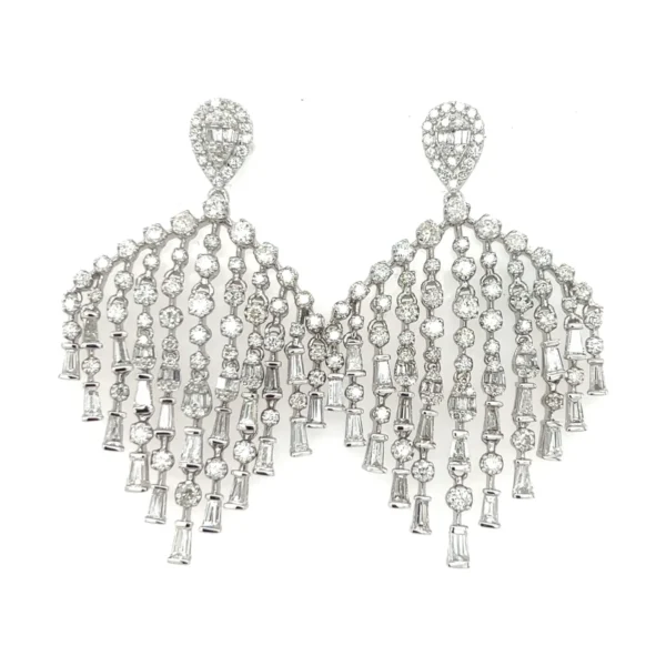Diamond Chandelier Dangle Earrings