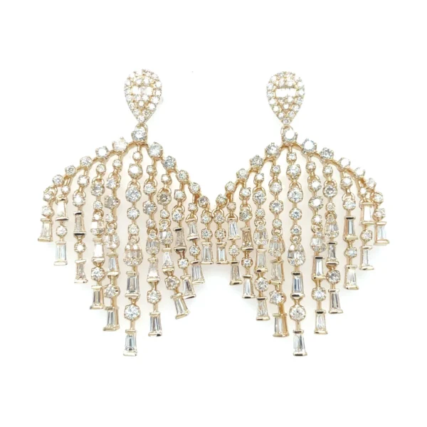 Diamond Chandelier Dangle Earrings