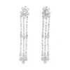 Diamond Tassel Dangle Earrings