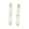 Diamond Tassel Dangle Earrings