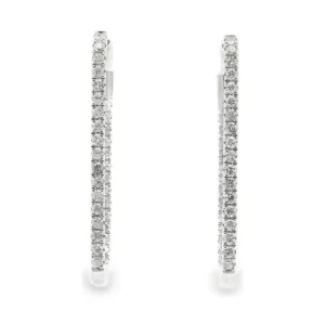 Diamond Hoop Earrings