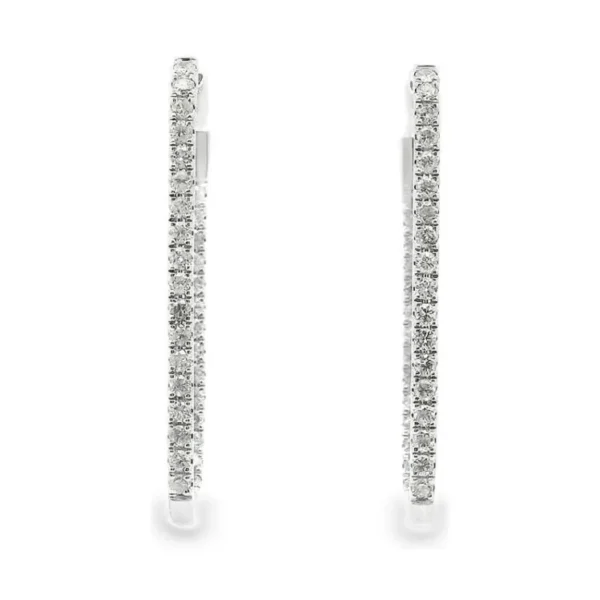 Diamond Hoop Earrings