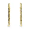 Diamond Oval Hoop Earrings
