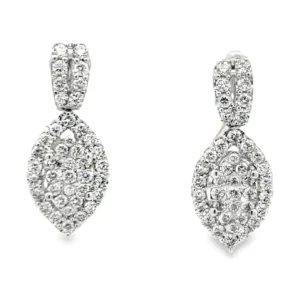 Marquise Cluster Drop Earrings