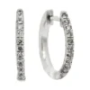 Diamond Huggie Hoop Earrings