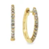 Diamond Hoop Earrings