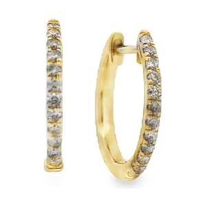 Diamond Hoop Earrings