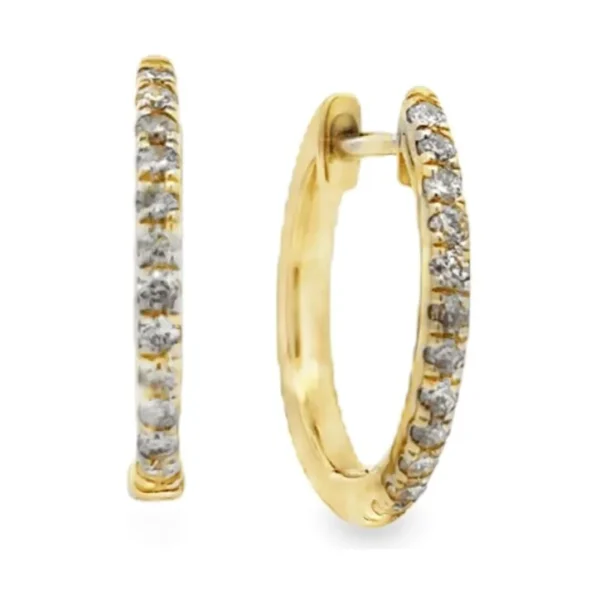 Diamond Hoop Earrings
