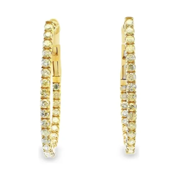Diamond Hoop Earrings
