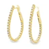 Diamond Hoop Earrings