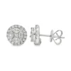 Halo Cluster Stud Earrings