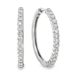 Diamond Hoop Earrings