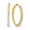 Diamond Hoop Earrings