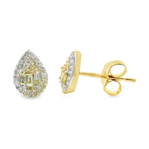 Pear Cluster Stud Earrings