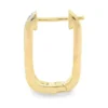 Diamond Oval Hoop Earrings
