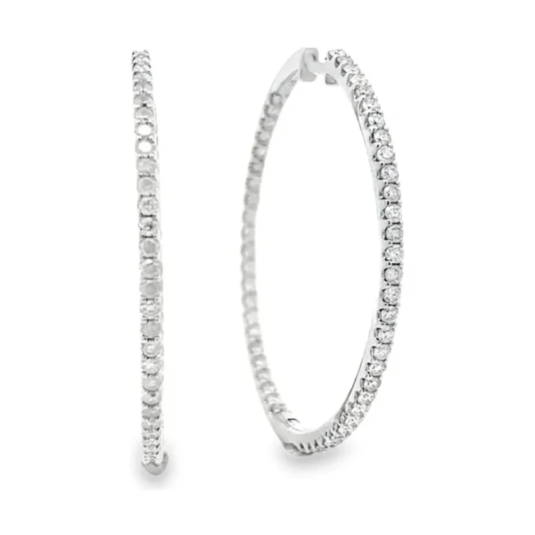 Diamond Hoop Earrings