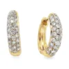 Pave Diamond Huggie Earrings