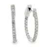Diamond Huggie Hoop Earrings