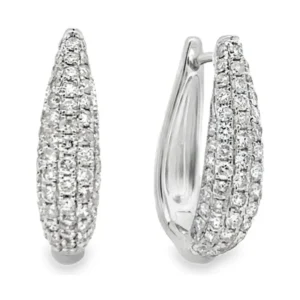 Pavé Diamond Huggie Earrings