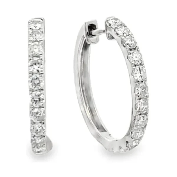 Diamond Hoop Earrings