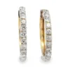Diamond Huggie Hoop Earrings