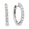 Diamond Huggie Hoop Earrings