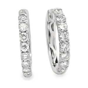 Diamond Hoop Earrings
