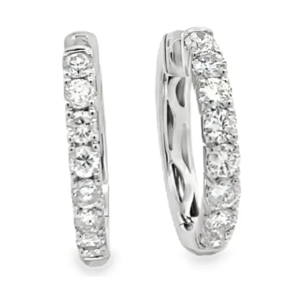 Diamond Hoop Earrings