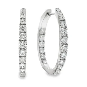 Diamond Hoop Earrings