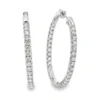 Diamond Inside Out Hoop Earrings