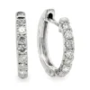 Diamond Huggie Hoop Earrings