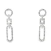 Diamond Link Dangle Earrings
