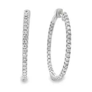 Diamond Hoop Earrings