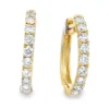 Diamond Huggie Hoop Earrings