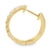 Diamond Huggie Hoop Earrings