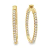 Diamond Hoop Earrings