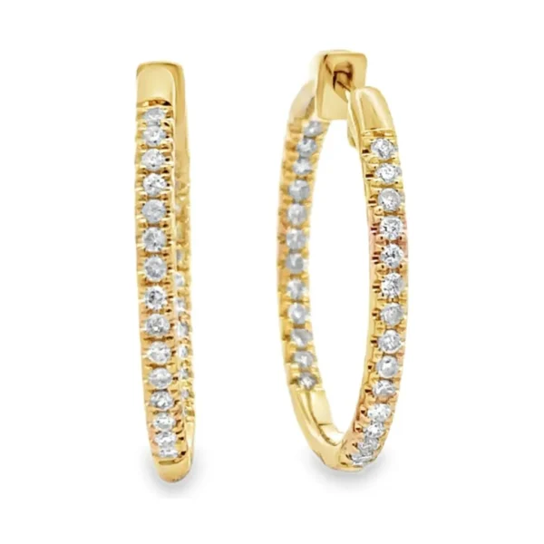 Diamond Hoop Earrings