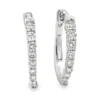 Diamond Huggie Hoop Earrings