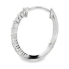Diamond Huggie Hoop Earrings
