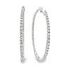 Diamond Inside Out Hoop Earrings
