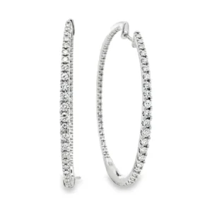 Diamond Inside Out Hoop Earrings