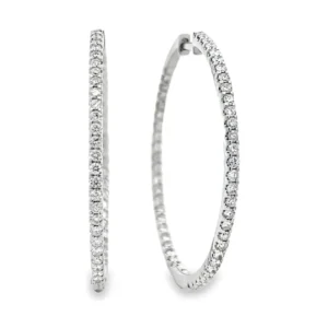 Diamond Hoop Earrings