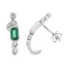 Emerald Cut Gemstone Earrings