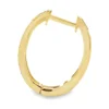 Emerald Diamond Hoop Earrings