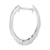 Emerald Diamond Hoop Earrings