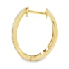 Sapphire Diamond Hoop Earrings