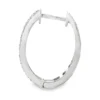 Sapphire Diamond Hoop Earrings