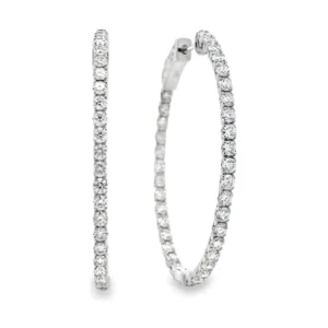 Diamond Hoop Earrings