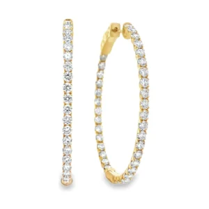 Diamond Hoop Earrings